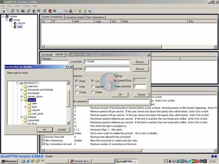 Article n° 57 - Créer un serveur FTP : routeur Netgear DG814 - 33- netgear