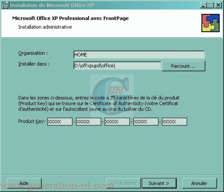 Article n° 59 - Création d'un CD Office XP avec le SP3 inclus - 2