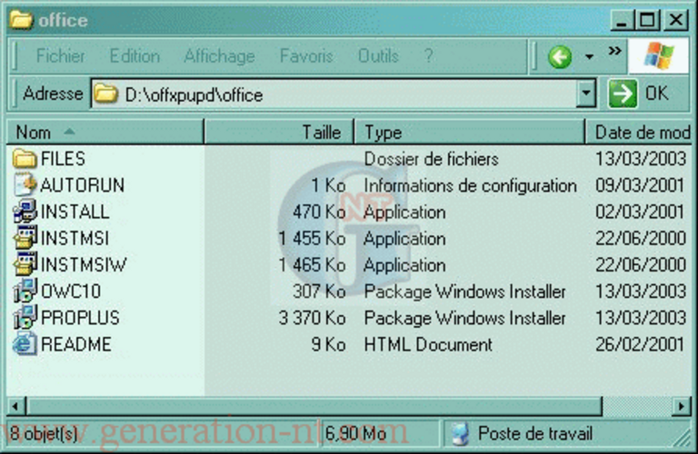 Article n° 59 - Création d'un CD Office XP avec le SP3 inclus - 7
