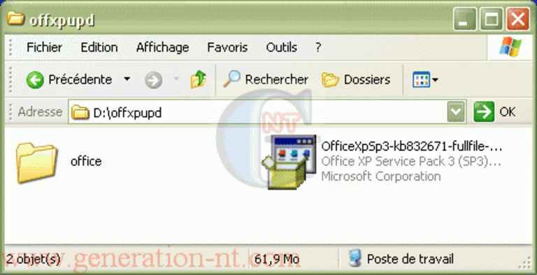 Article n° 59 - Création d'un CD Office XP avec le SP3 inclus - 8