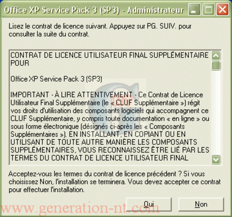 Article n° 59 - Création d'un CD Office XP avec le SP3 inclus - 10