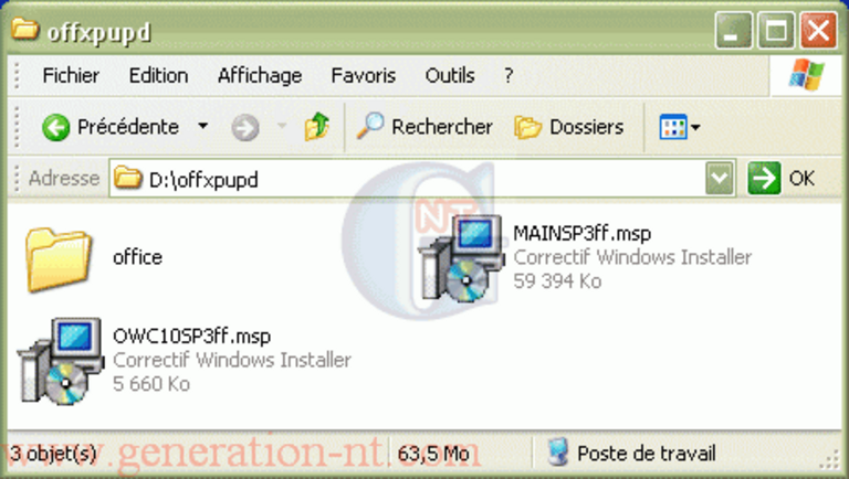 Article n° 59 - Création d'un CD Office XP avec le SP3 inclus - 12
