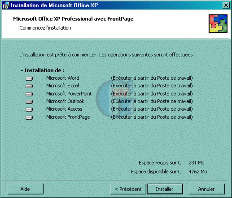 Article n° 71 - Présentation des modes d?installation de Office XP - 4