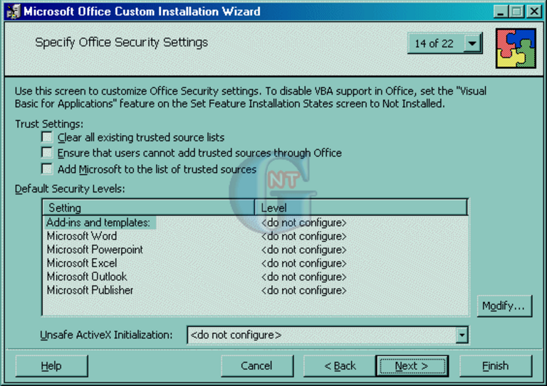Article n° 71 - Présentation des modes d?installation de Office XP - 42
