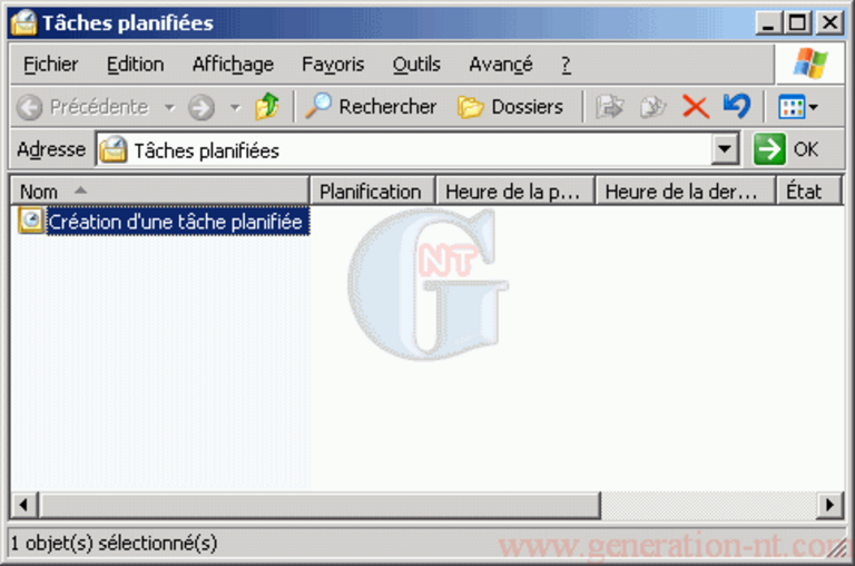 Article n° 157 - Planifier la d&eacute;fragmentation sous Windows XP/2003 - 4