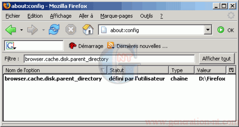 Article n° 149 - D&eacute;placer le r&eacute;pertoire cache de Firefox - 5