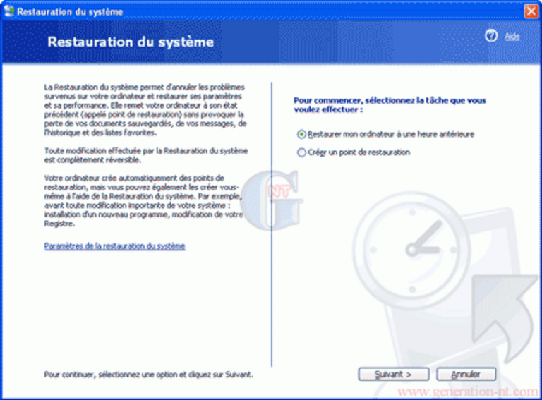 Article n° 135 - Cr&eacute;er un point de restauration du syst&egrave;me en un clic - 1