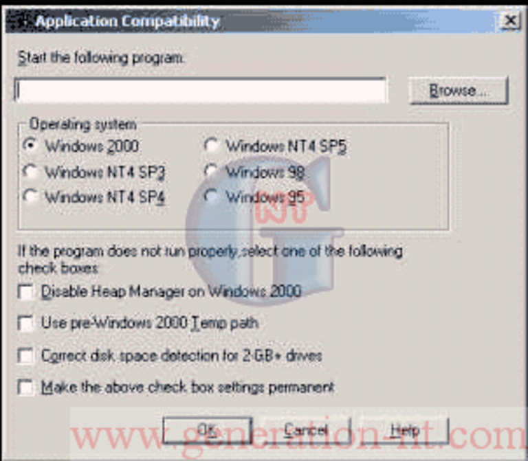 Article n° 10 - Am&eacute;liorer la compatibilit&eacute; des Applications/Jeux sous Windows 2000 - 1