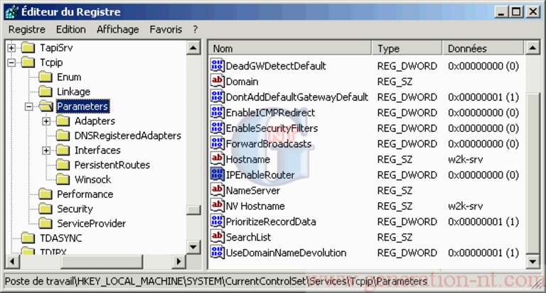 Article n° 49 - Comment activer le routage IP sous Windows 2000 / XP - 1