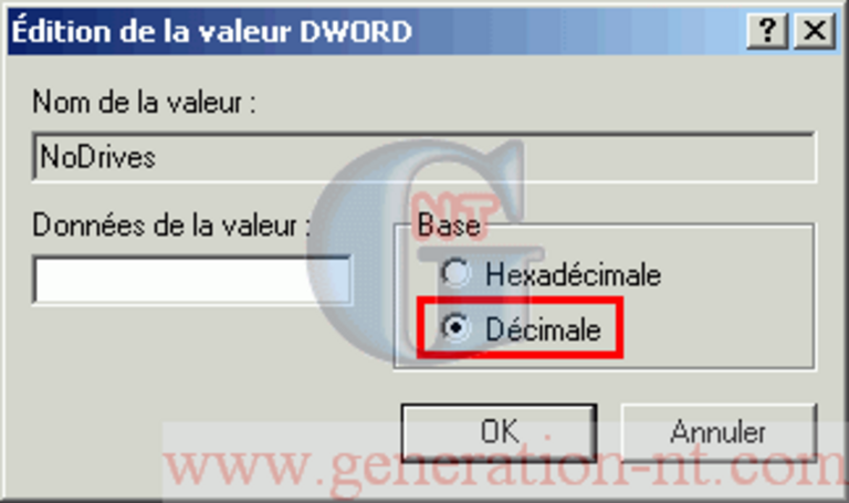 Article n° 53 - Cacher un lecteur du poste de travail (NT4 / 2000 / XP) - 4