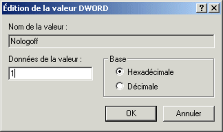 Article n° 57 - D&eacute;sactiver le changement de session (NT4 / 2000 / XP) - 4