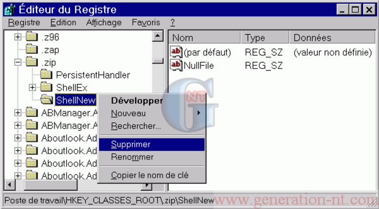 Article n° 67 - Organisez le menu "Nouveau" (NT4/2000/XP) - 2