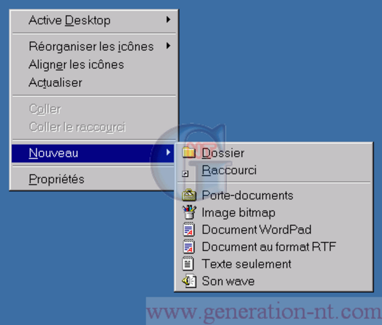 Article n° 67 - Organisez le menu "Nouveau" (NT4/2000/XP) - 3