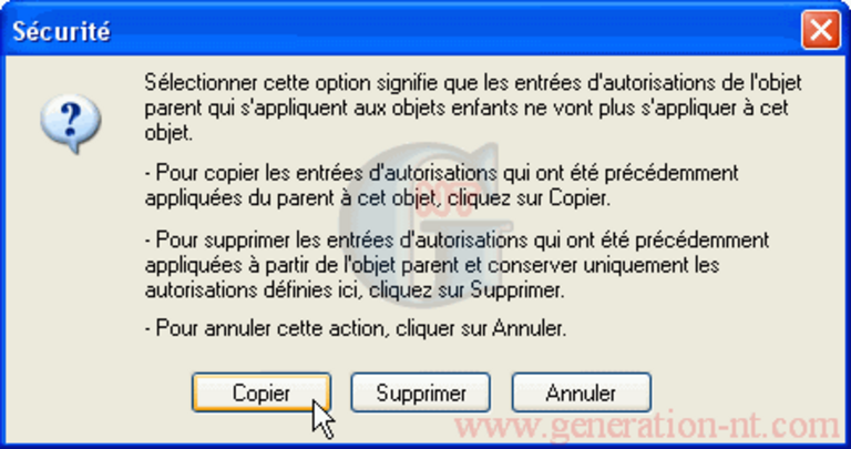 Article n° 100 - Prot&eacute;gez l'acc&egrave;s &agrave; vos fichiers (XP) - 4