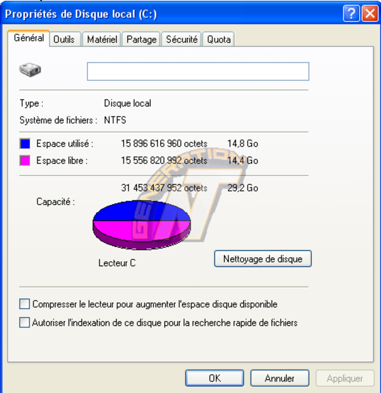 Article n° 65 - Guide d'optimisation de Windows XP - indexage