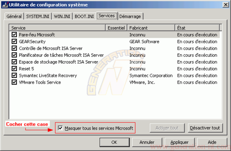 Article n° 173 - Identifier les services non Microsoft - 2