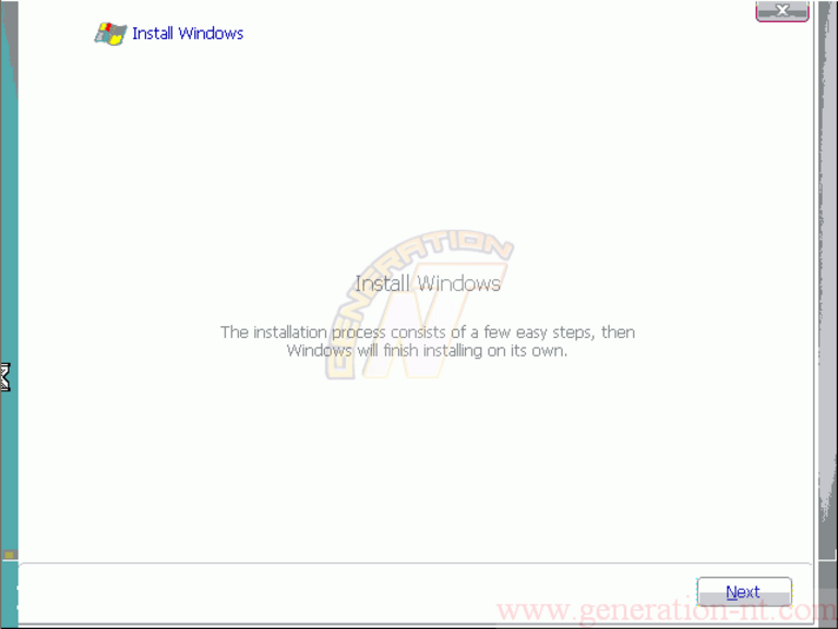 Article n° 106 - Test et fonctionnalités de Windows Vista - 5 Windows Vista installation