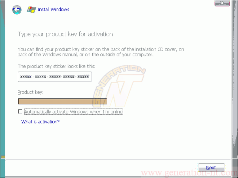 Article n° 106 - Test et fonctionnalités de Windows Vista - 6 Windows Vista installation