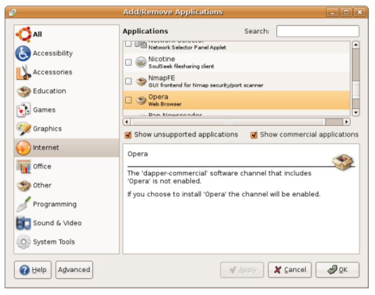 Ubuntu / Opera