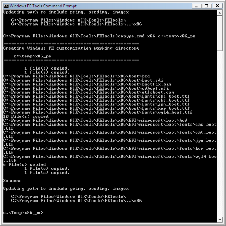 Microsoft Windows PE 2.0