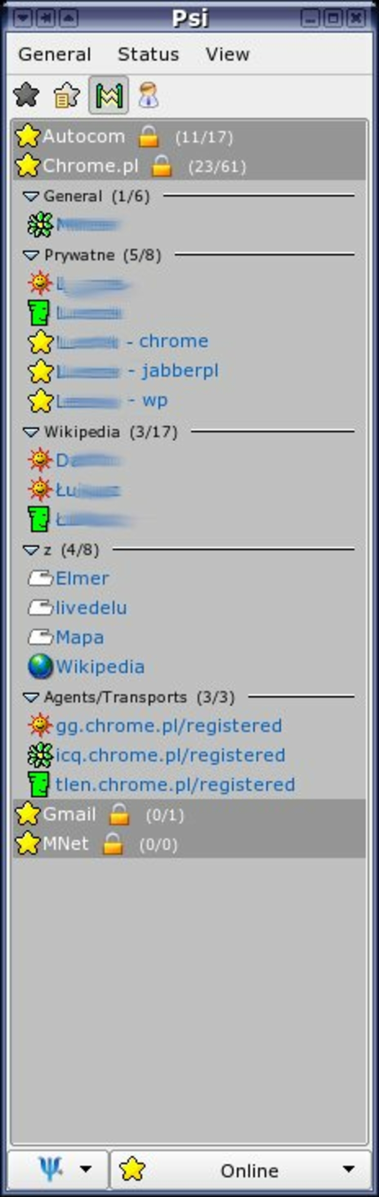 interface psi client jabber