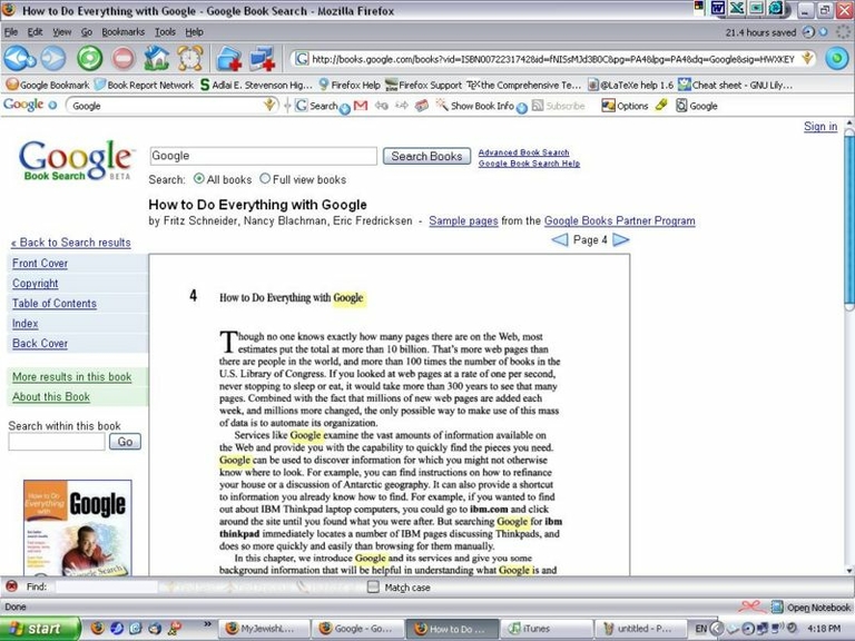 google book search screenshot