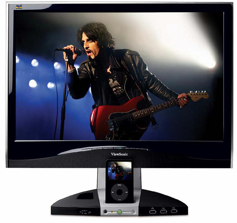 LCD Viewsonic VX2245wm dock iPod