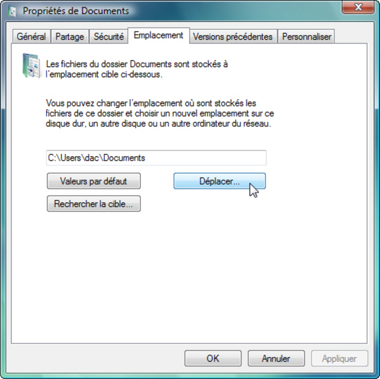 Déplacer Docs