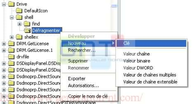 Création de la seconde clé