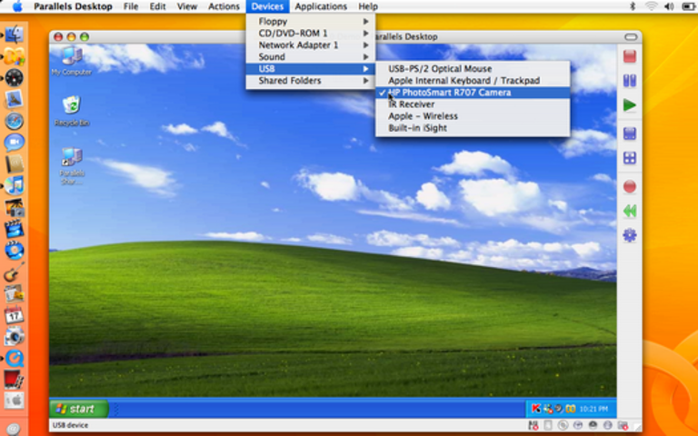 Parallels Desktop 3.0 vue 2
