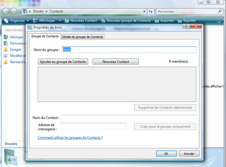 Contacts Vista 4