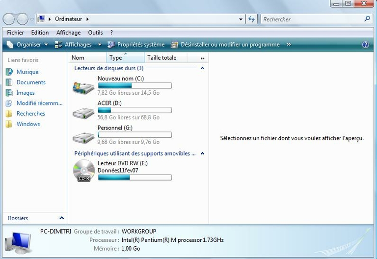 Menu Explorateur 4