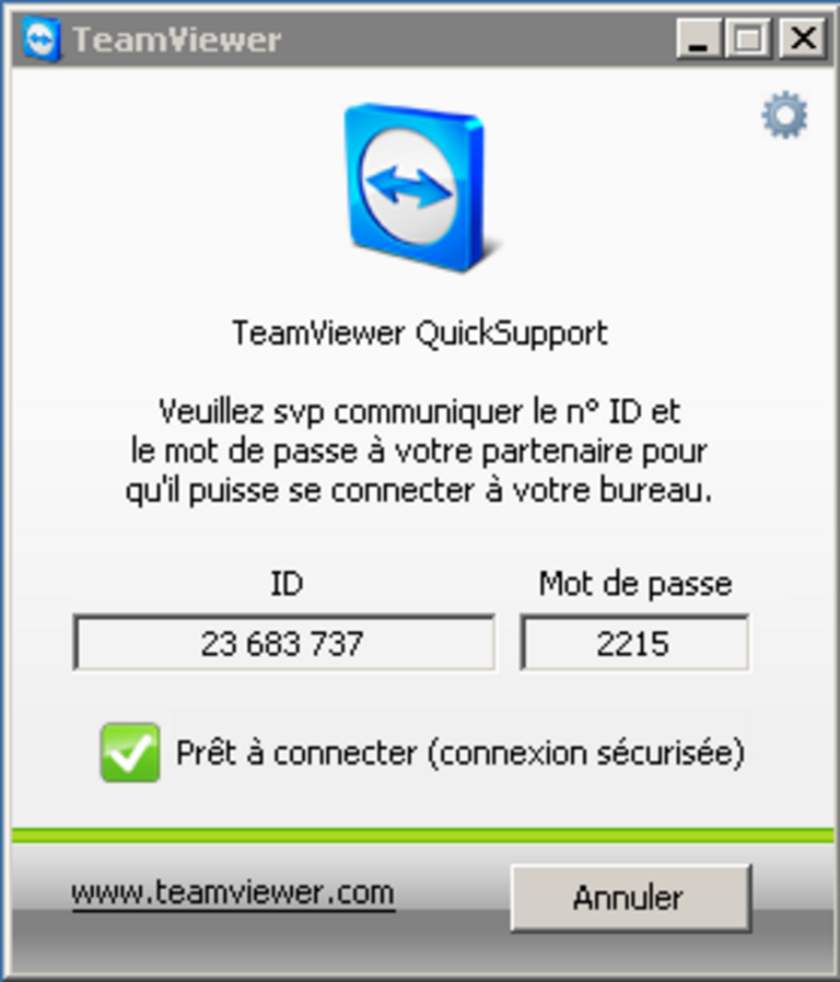 TeamViewer - Partie cliente