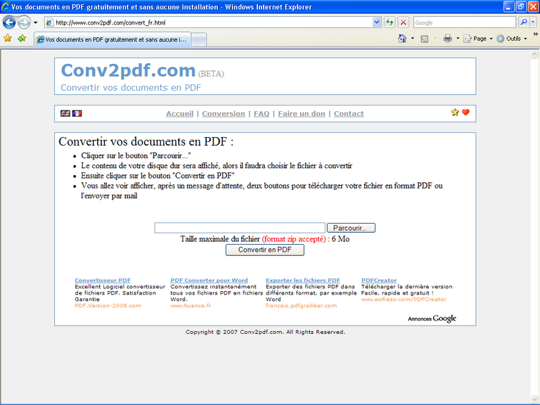 conv2pdf