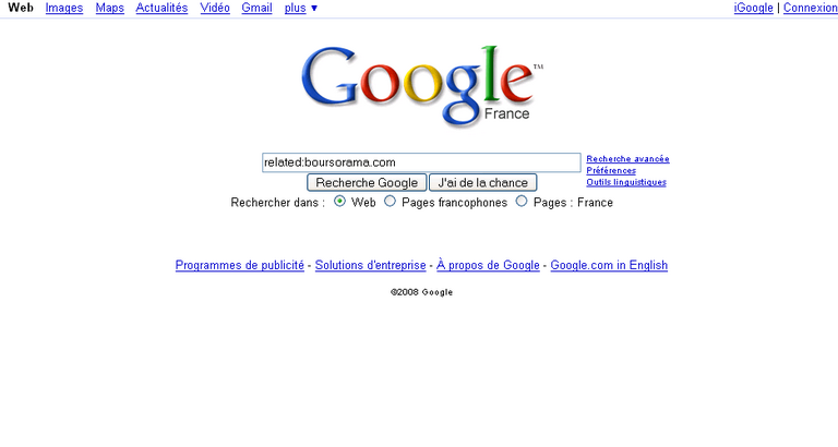Google sites similaires 3