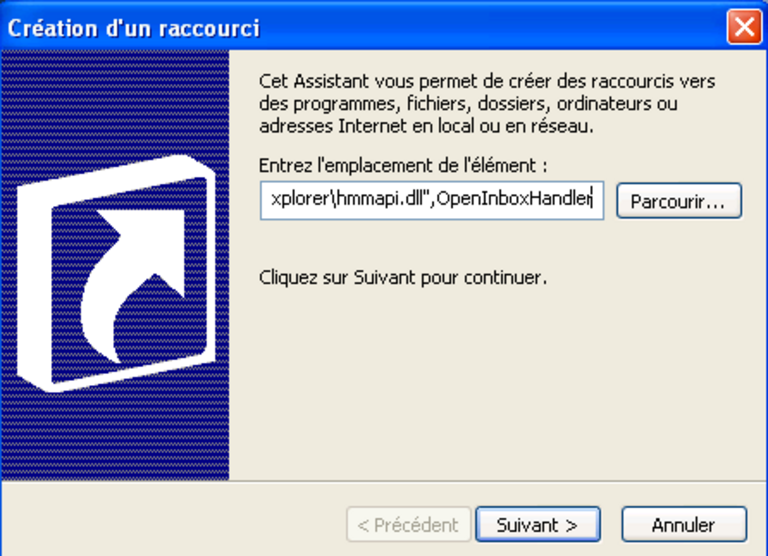 Raccourci Hotmail 2