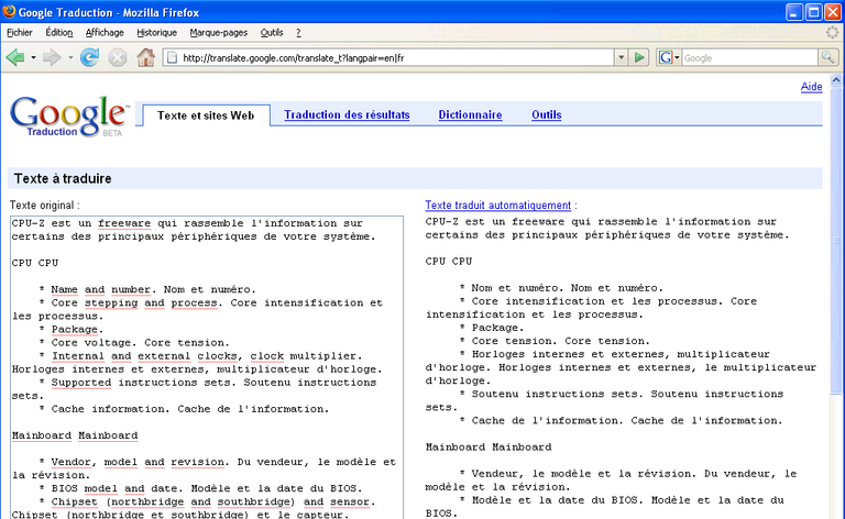 Google Traduction 3