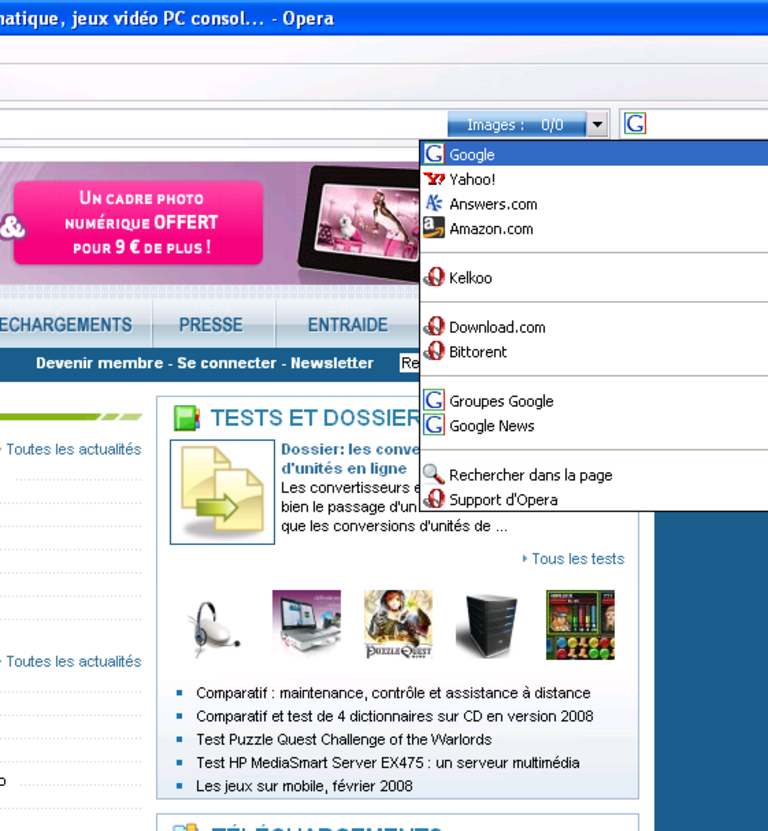 Recherche Opera 1