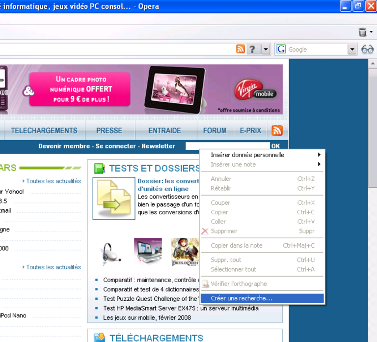Recherche Opera 2