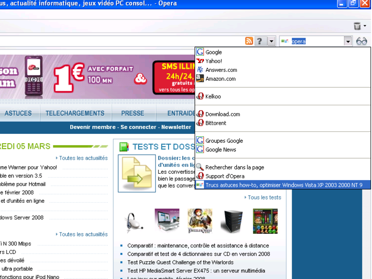 Recherche Opera 4