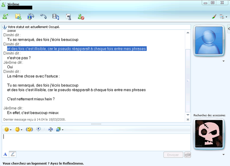 MSN retour ligne 2