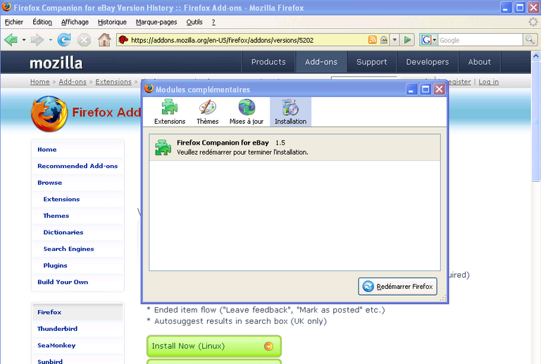 eBay Firefox 4