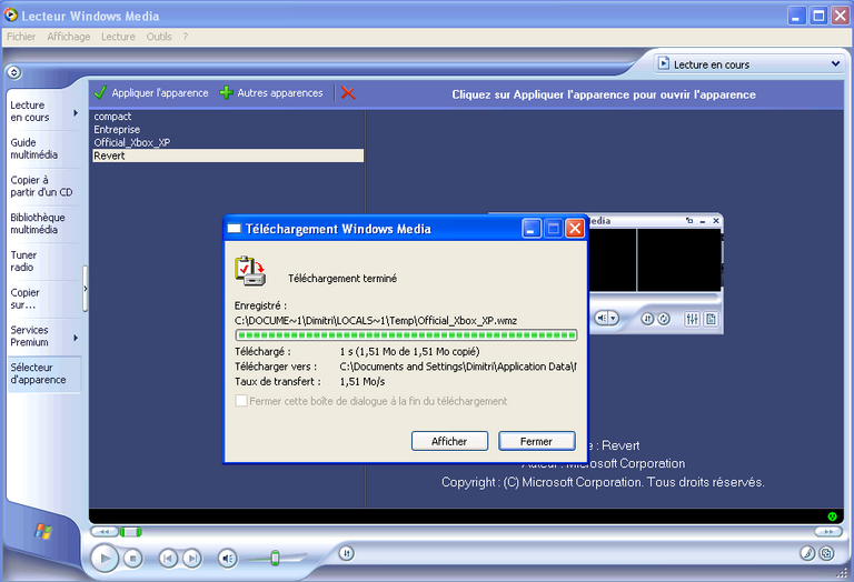 Habillage WMP 4