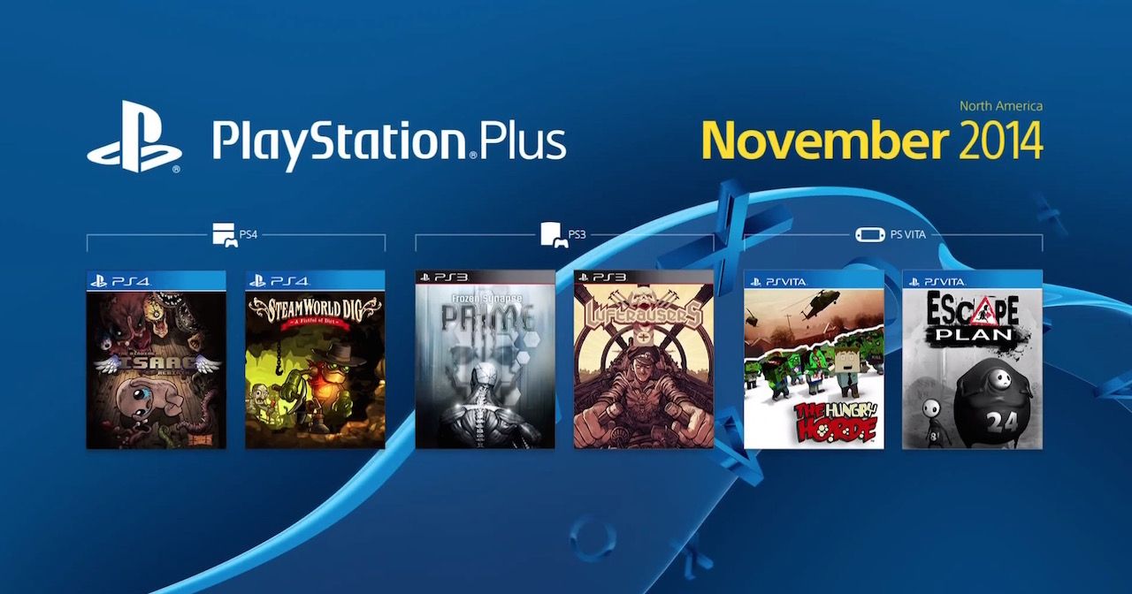 PlayStation Plus - jeux novembre 2014