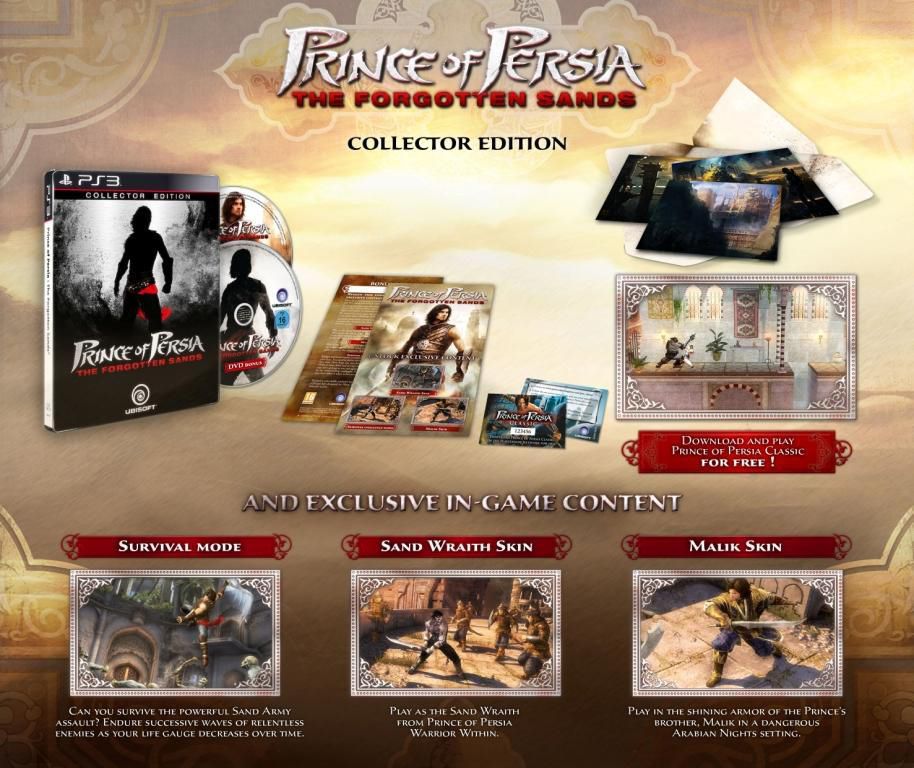 Prince of persia Les sables oubliÃ©s collector