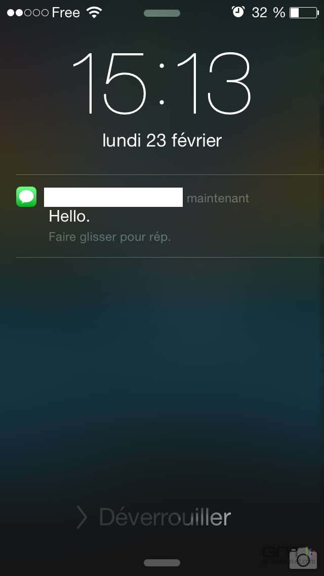 réponse rapide sms iphone