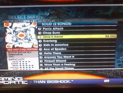 Rock Band 2 tracklist
