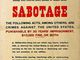 Sabotage d Sabotage d