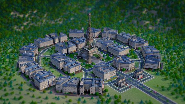 SimCity - Tour Eiffel.