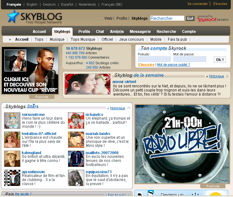 Skyblog 10 millions